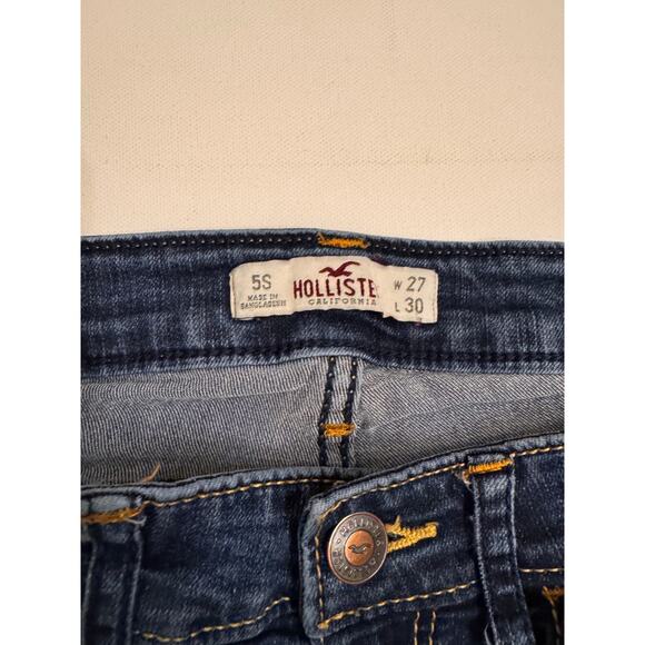 Hollister Women's Skinny Jeans Distressed Size 5S 27.5" Inseam Denim Stretch - Picture 3 of 6